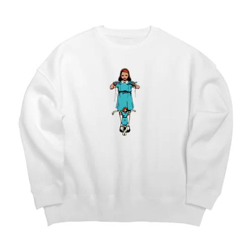 操女立絵図 Big Crew Neck Sweatshirt