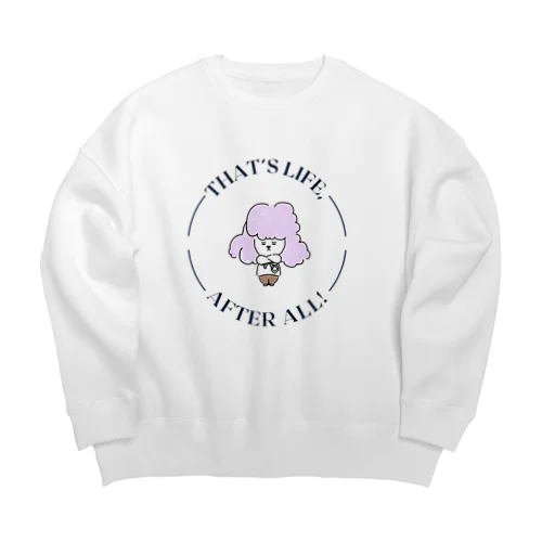 シールちゃん文字Design Big Crew Neck Sweatshirt