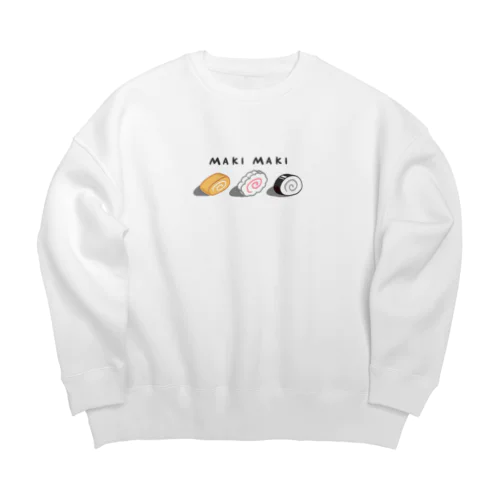 まきまき Big Crew Neck Sweatshirt