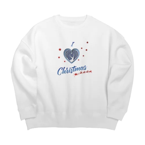 Studio Made in france 002 I love Christmas Big Crew Neck Sweatshirt