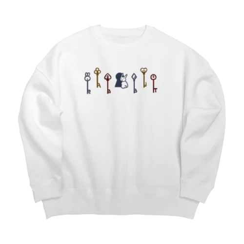 うさぎのカギ Big Crew Neck Sweatshirt