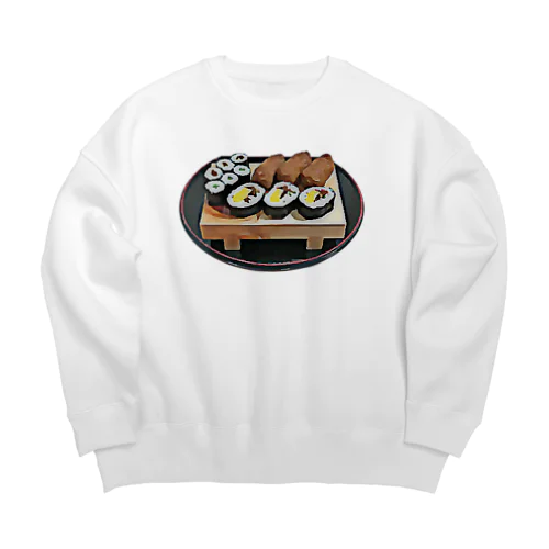 お寿司_巻き寿司＆おいなりさん Big Crew Neck Sweatshirt