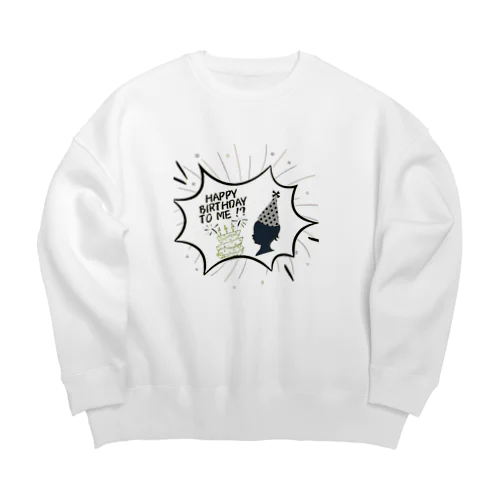 バースデー・ベイビー Big Crew Neck Sweatshirt