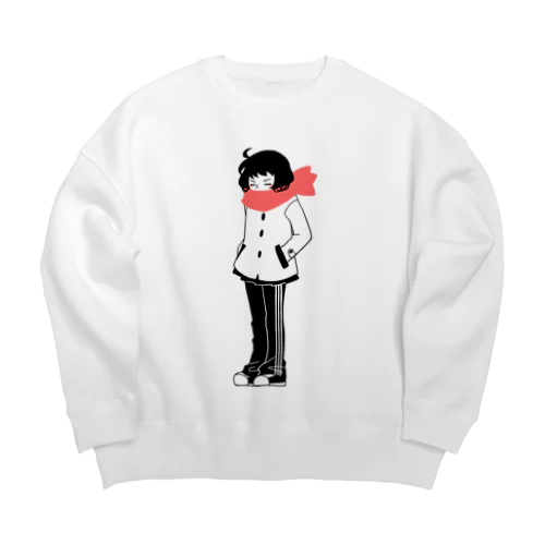 寒がりガール Big Crew Neck Sweatshirt