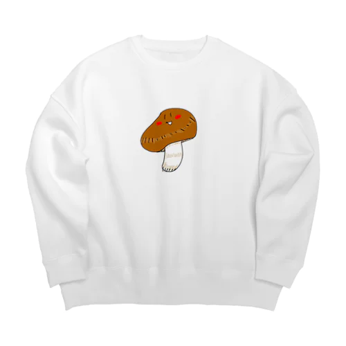 しいたけちゃん Big Crew Neck Sweatshirt