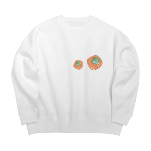 柿は嘉来 Big Crew Neck Sweatshirt