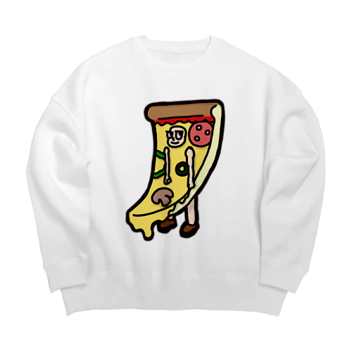 Jin who wear pizza. Big Crew Neck Sweatshirt