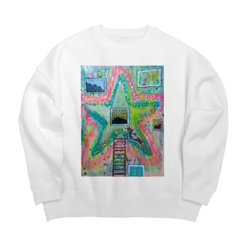 ベッドタウンホシ Big Crew Neck Sweatshirt