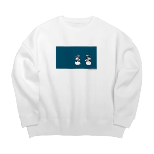 儀仗隊ペンギン Big Crew Neck Sweatshirt