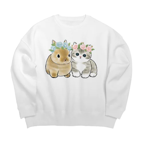 うさにゃん Big Crew Neck Sweatshirt