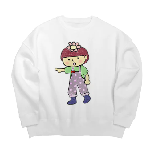 ガーリーオンリー Big Crew Neck Sweatshirt