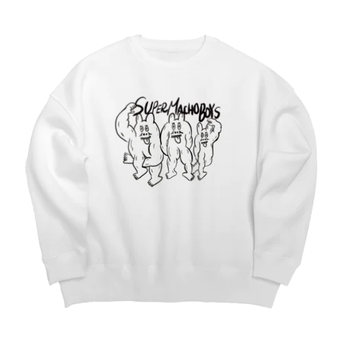 super macho boys Big Crew Neck Sweatshirt