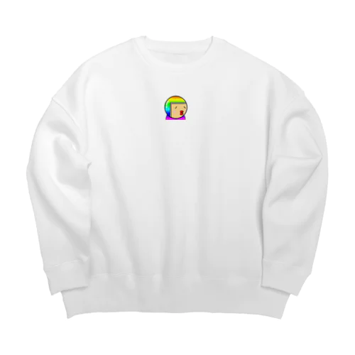 にぷにょ Big Crew Neck Sweatshirt