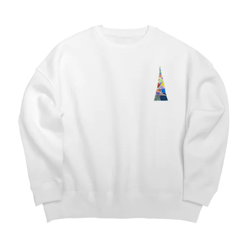 カラフルタワー Big Crew Neck Sweatshirt