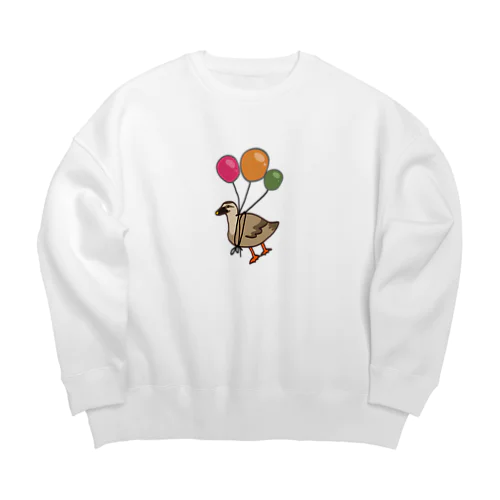 かるガモ Big Crew Neck Sweatshirt