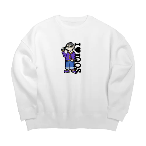 あいらぶあいこす Big Crew Neck Sweatshirt