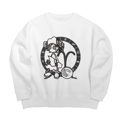 おひつじ座 パターン1 Big Crew Neck Sweatshirt