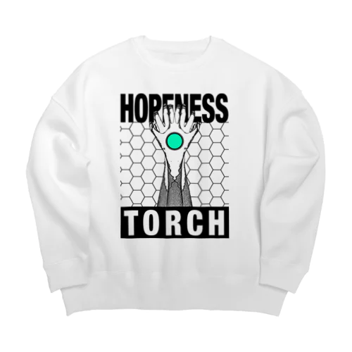 Hopeness torch (ON) Big Crew Neck Sweatshirt