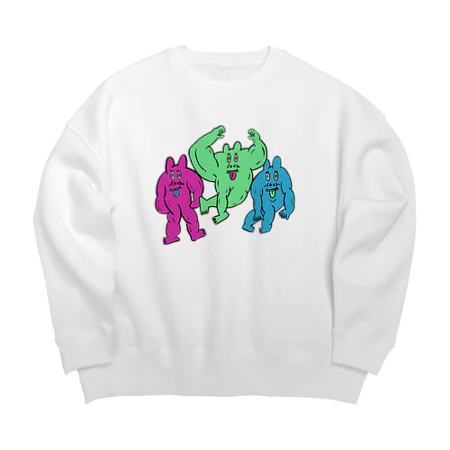 super macho boys Big Crew Neck Sweatshirt