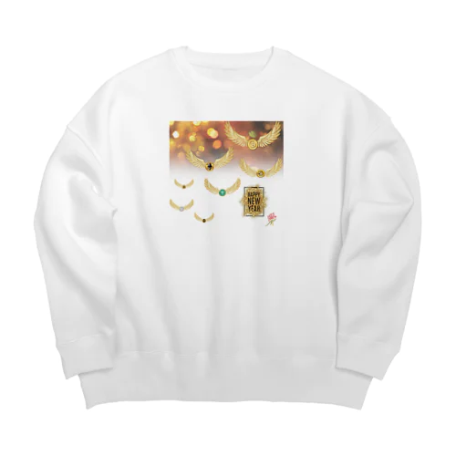 Studio Made in France 008 HNY flying coin Big Crew Neck Sweatshirt