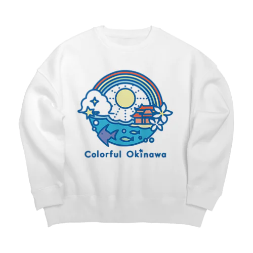 colorful okinawa logo ビッグシルエットスウェット