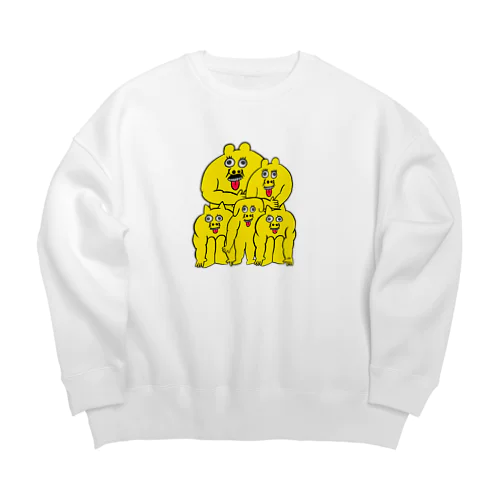 黄色いファミリー（家族写真） Big Crew Neck Sweatshirt