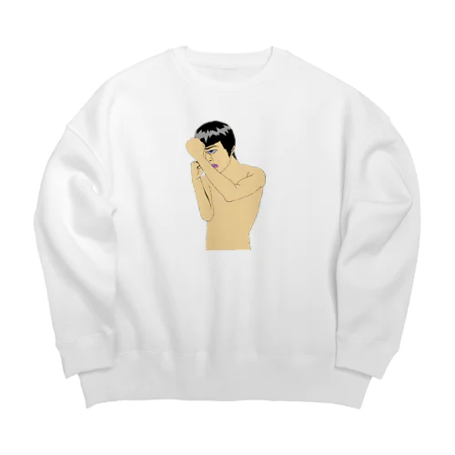 がっぺムカつく君 Big Crew Neck Sweatshirt