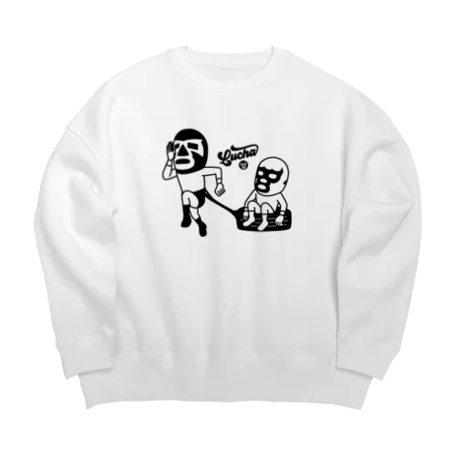 LUCHA#106mono Big Crew Neck Sweatshirt