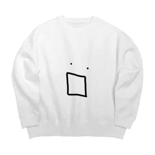 驚きすぎてもう Big Crew Neck Sweatshirt