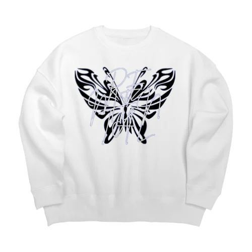 REMENTAL Butterfly Big Crew Neck Sweatshirt