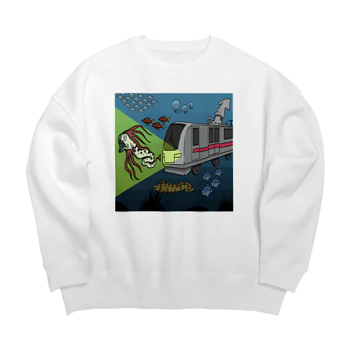 深海鉄道 Big Crew Neck Sweatshirt