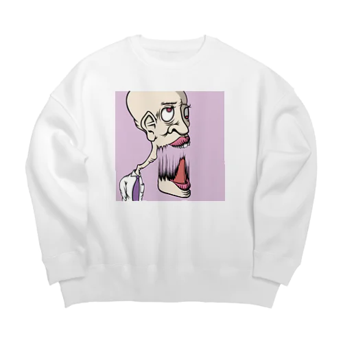 ギャグマンガマン Big Crew Neck Sweatshirt