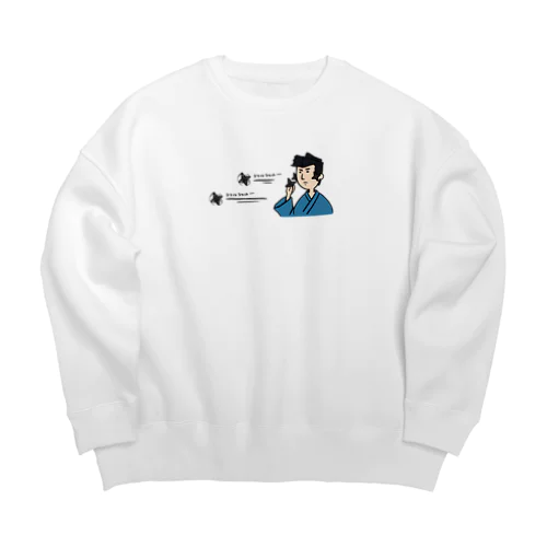 もみあげ手裏剣 Big Crew Neck Sweatshirt