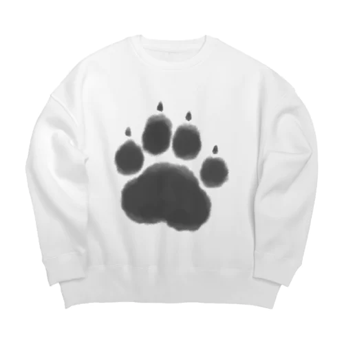 cat paw Big Crew Neck Sweatshirt