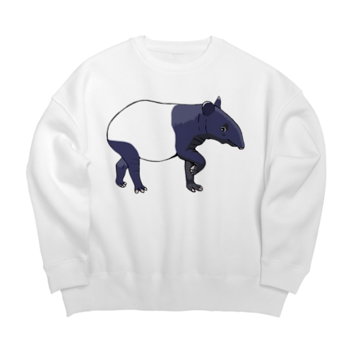 マレーバク母さん　文字無し Big Crew Neck Sweatshirt