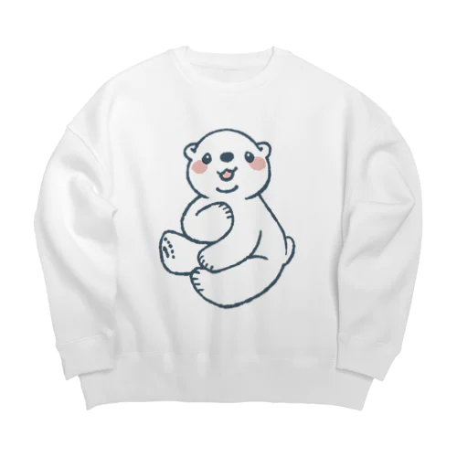 しろくまちゃん Big Crew Neck Sweatshirt