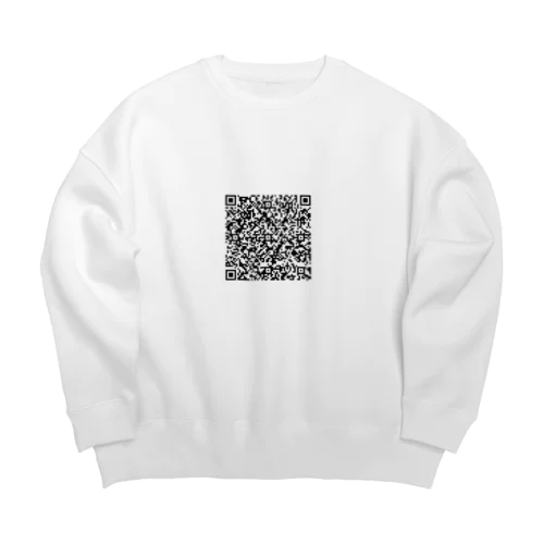 景観を穿つQRコード Big Crew Neck Sweatshirt