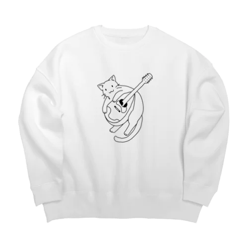 にゃんどりん Big Crew Neck Sweatshirt