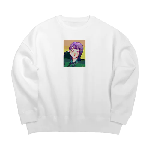 女子高生ちゃん Big Crew Neck Sweatshirt