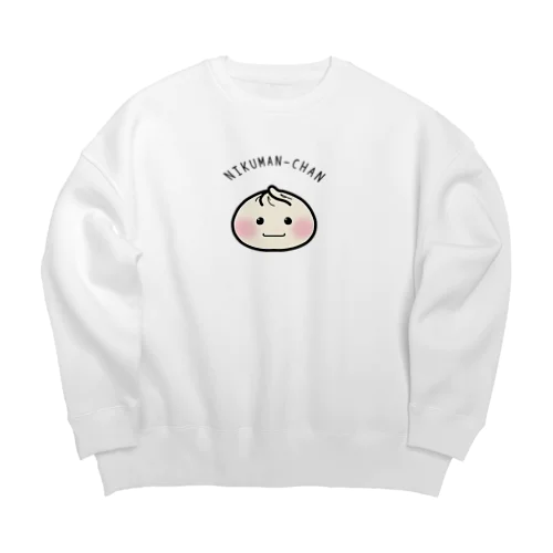 ほかほか肉まんちゃん Big Crew Neck Sweatshirt