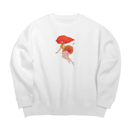 しし座ちゃん Big Crew Neck Sweatshirt