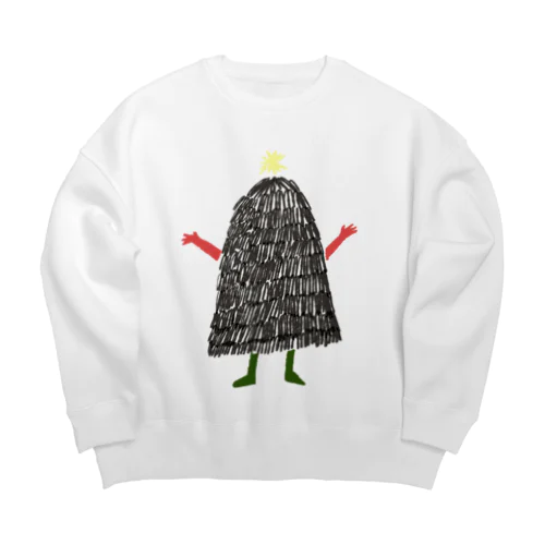 もみの木ちゃん（カラー） Big Crew Neck Sweatshirt