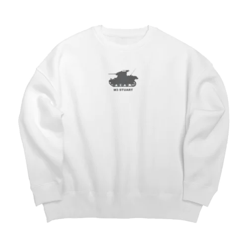 M3軽戦車スチュアート（グレー） Big Crew Neck Sweatshirt