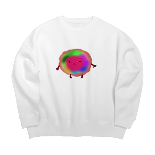 ボヤボヤくん（レッド） Big Crew Neck Sweatshirt