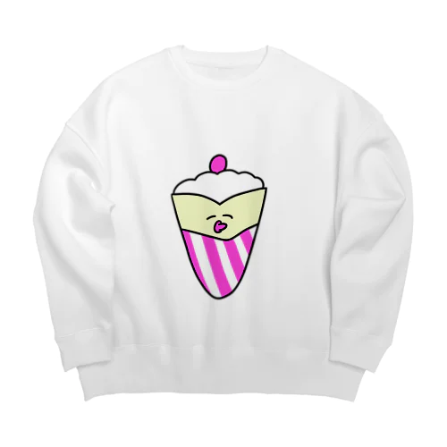 クレープの赤ちゃん Big Crew Neck Sweatshirt