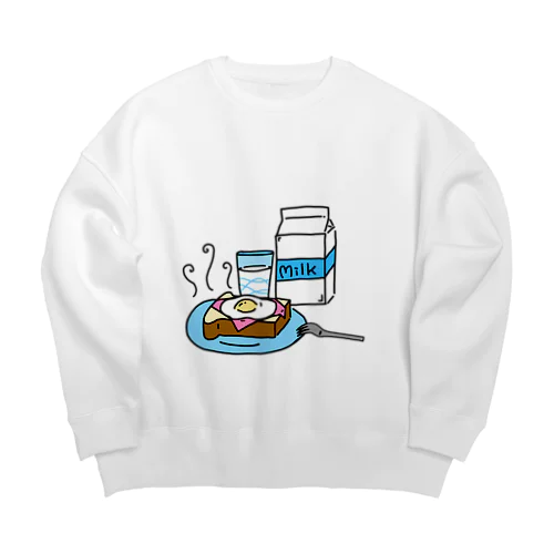 Breakfast Big Crew Neck Sweatshirt