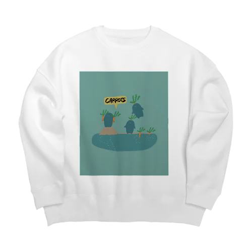 人参栽培専門特殊部隊CARROTS Big Crew Neck Sweatshirt