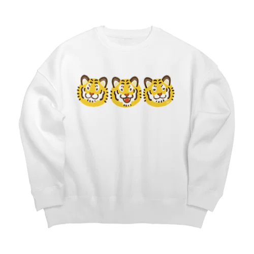 三連トラちゃんズ Big Crew Neck Sweatshirt