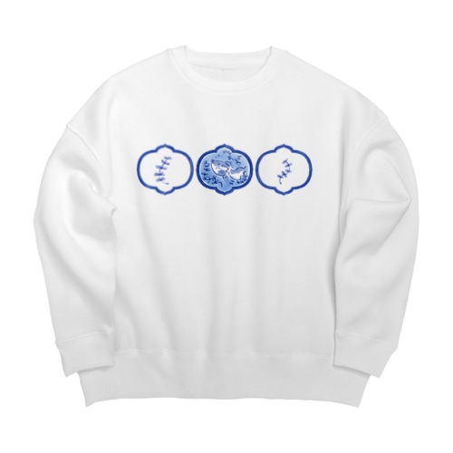 藍色金魚 Big Crew Neck Sweatshirt