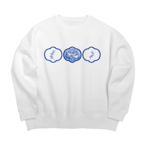 藍色金魚 Big Crew Neck Sweatshirt